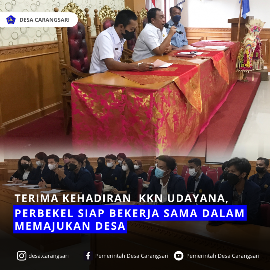 Terima Kehadiran KKN Udayana, Perbekel Siap Bekerja Sama dalam Memajukan Desa